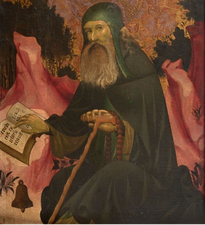 Saint Anthony, ca. 1404 (attributed to Pere Nicolau) (fl. 1390-1408)